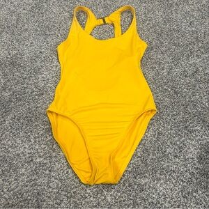 Andie Swim Catalina One Piece Bathing Suit Women’s Small Yellow Beach Vacation